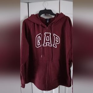 Womans XXL zip up hooded Gap sweatshirt